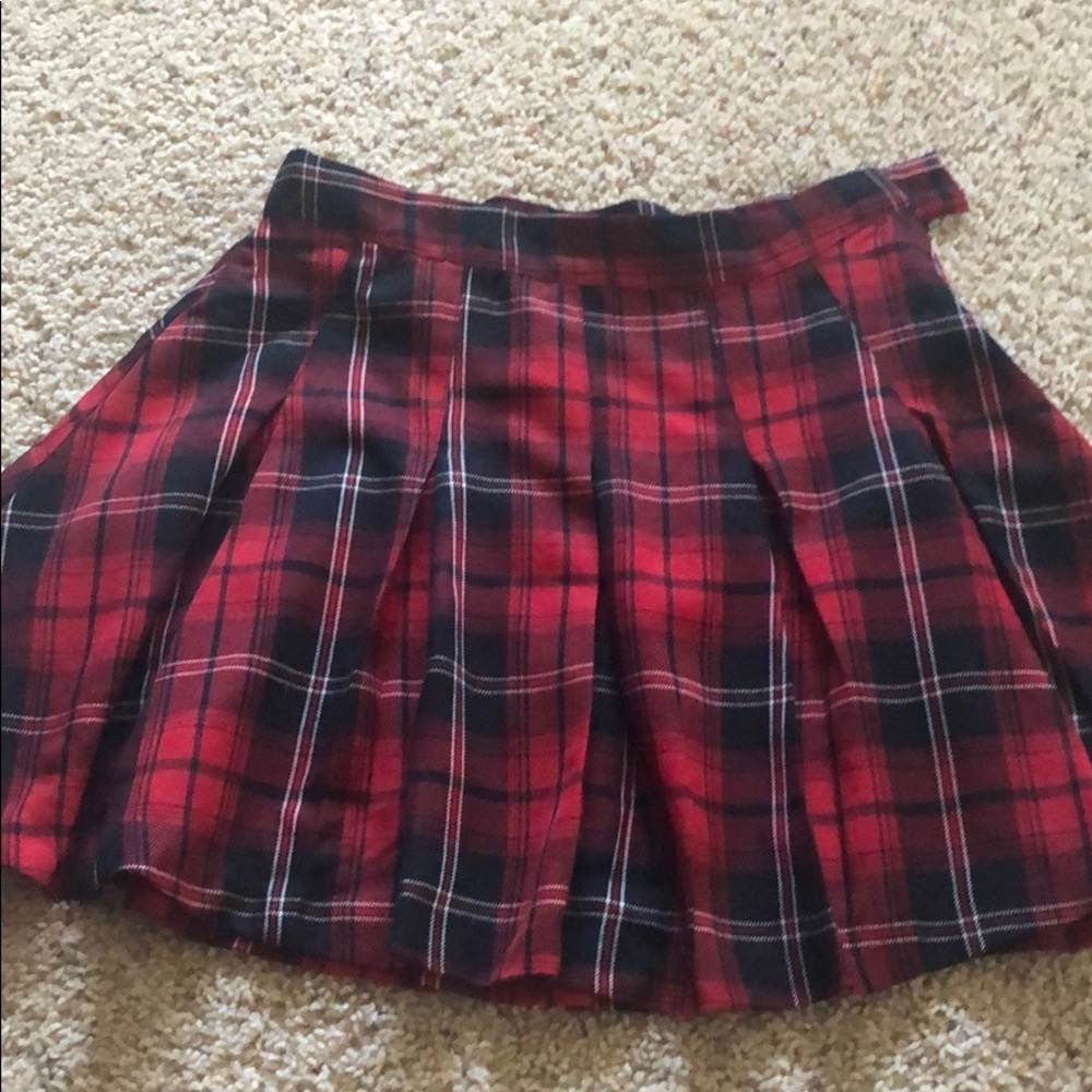 Plaid Pleated skirt